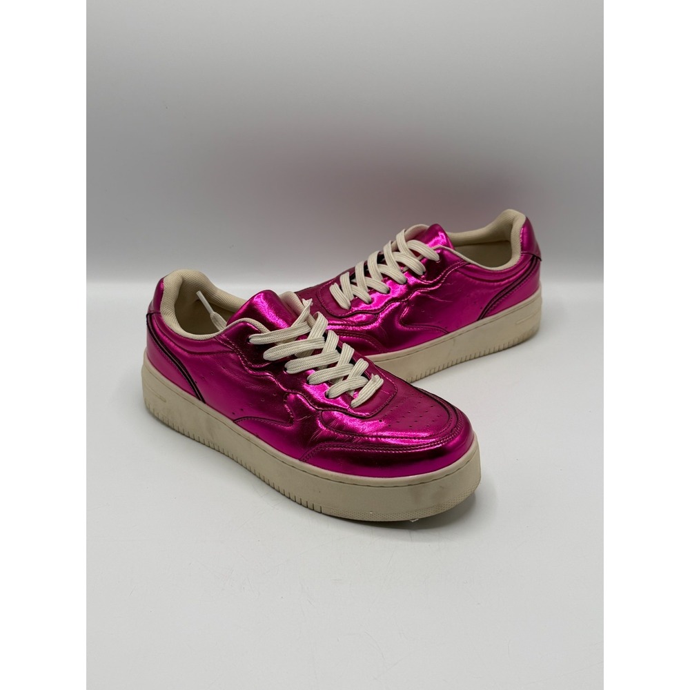 Forever 21 Metallic Pink Platform Sneakers Womens 01273780 Size 8 No Box